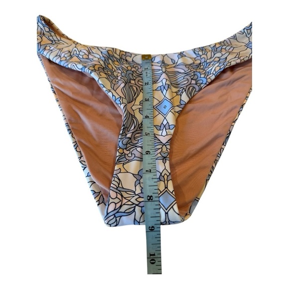 J. Crew Blues Bundle Curved-Waist Cheeky Bikini Bottom  High-Cut Leg Medium NEW - Picture 11 of 16